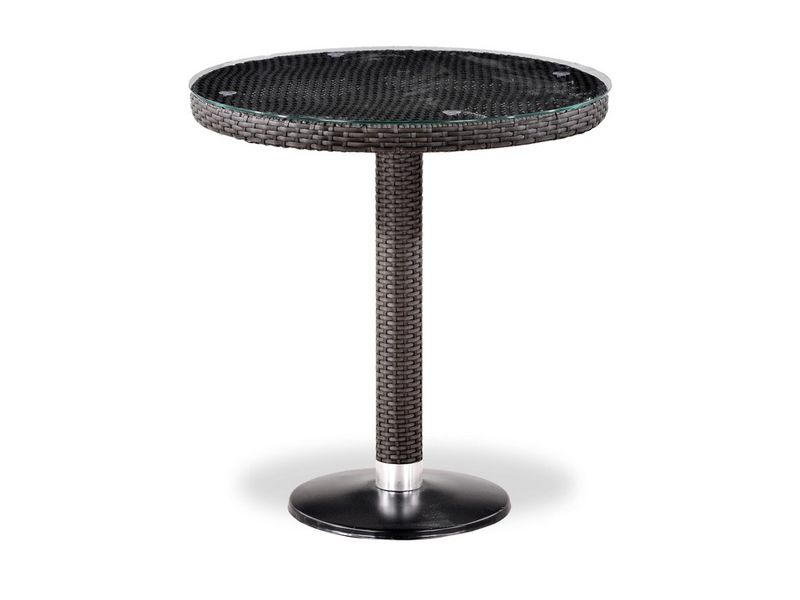 плетеный стол из искусственного ротанга T504T-W2390-D70 Brown цвет коричневый