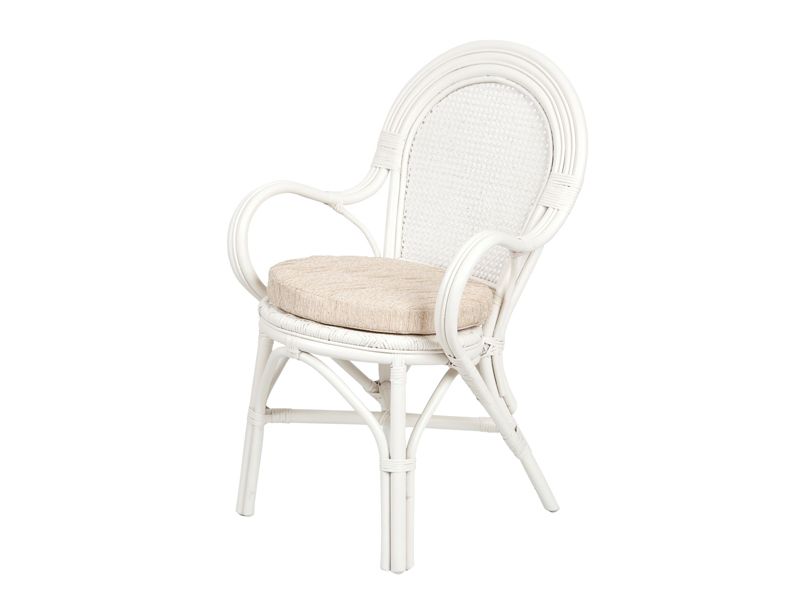 кресло из натурального ротанга 04/21 цвет белый