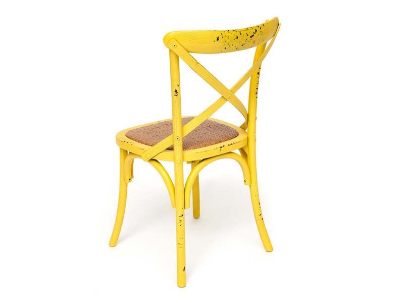 стул Secret De Maison Cross Chair mod. CB2001 цвет античный желтый