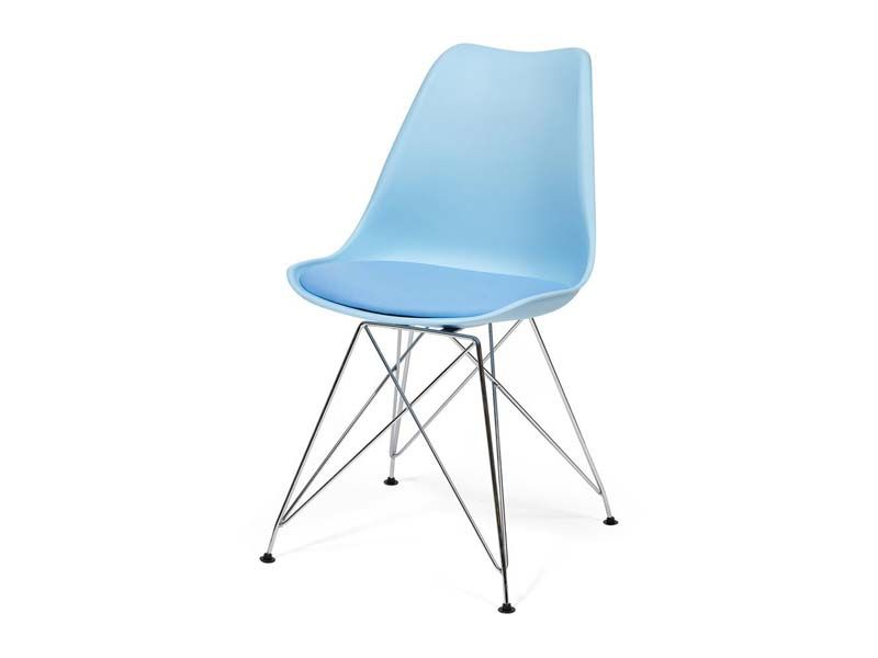 стул Tulip Iron Chair (mod.EC-123) цвет голубой