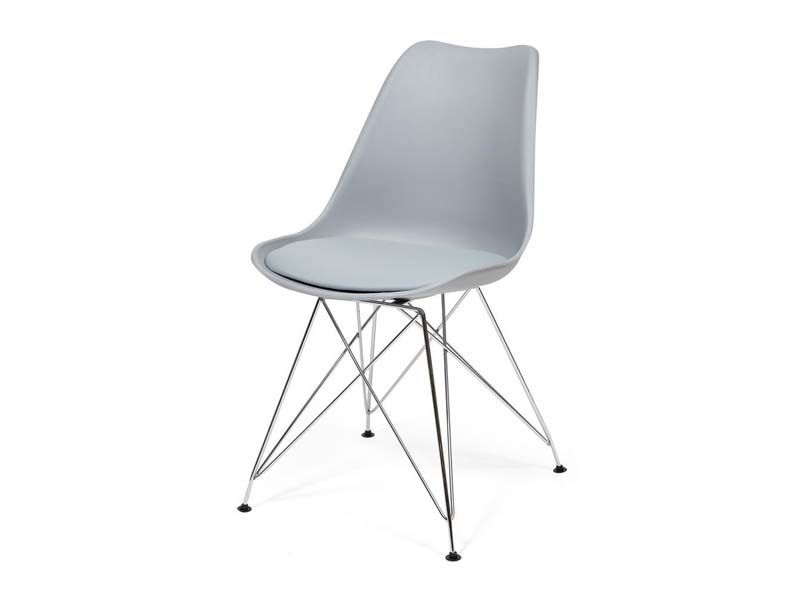 стул Tulip Iron Chair (mod.EC-123) цвет серый
