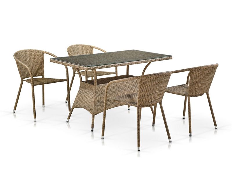 комплект мебели T198D/Y137C-W56 Light Brown - цвет светло-коричневый