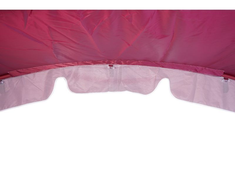тент-шатер для садовых качелей с дугообразной крышей - цвет бордовый