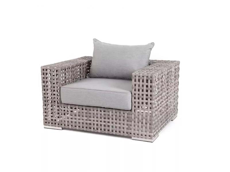 Тито плетеное кресло из искусственного ротанга, цвет серый
