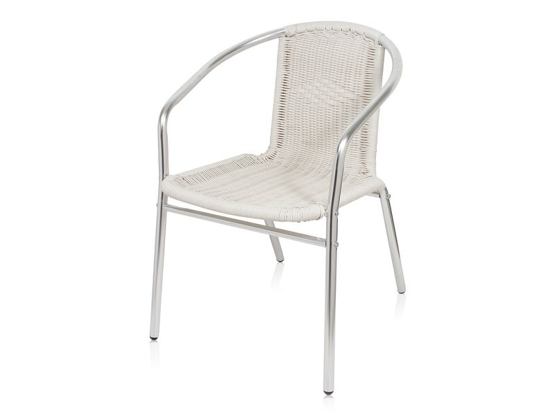уличный алюминиевый стул LFT-3094a - цвет белый