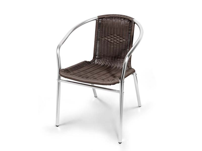 уличный алюминиевый стул LFT-3099b - цвет коричневый