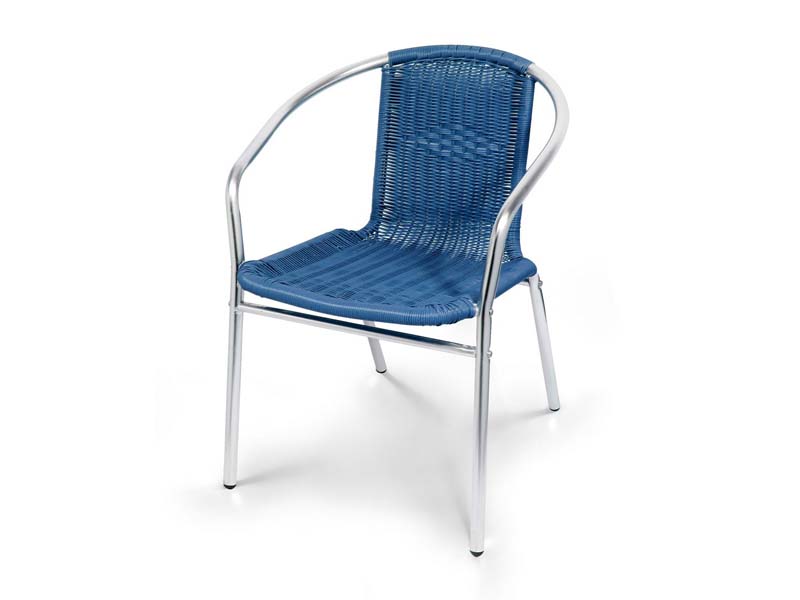 уличный алюминиевый стул LFT-3099e - цвет синий