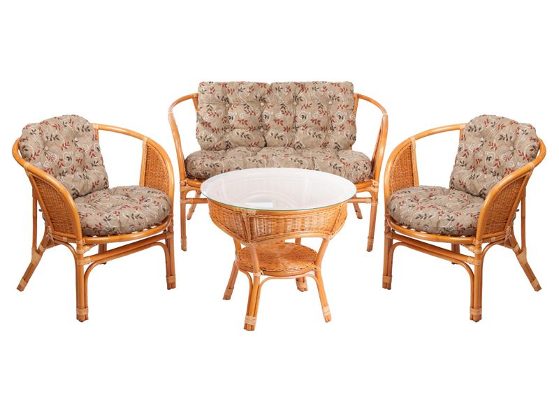 комплект для террасы 03/10 Багамы Wicker - цвет коньяк
