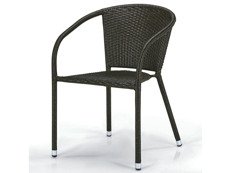 Плетеное кресло из искусственного ротанга Y137C-W53 Brown