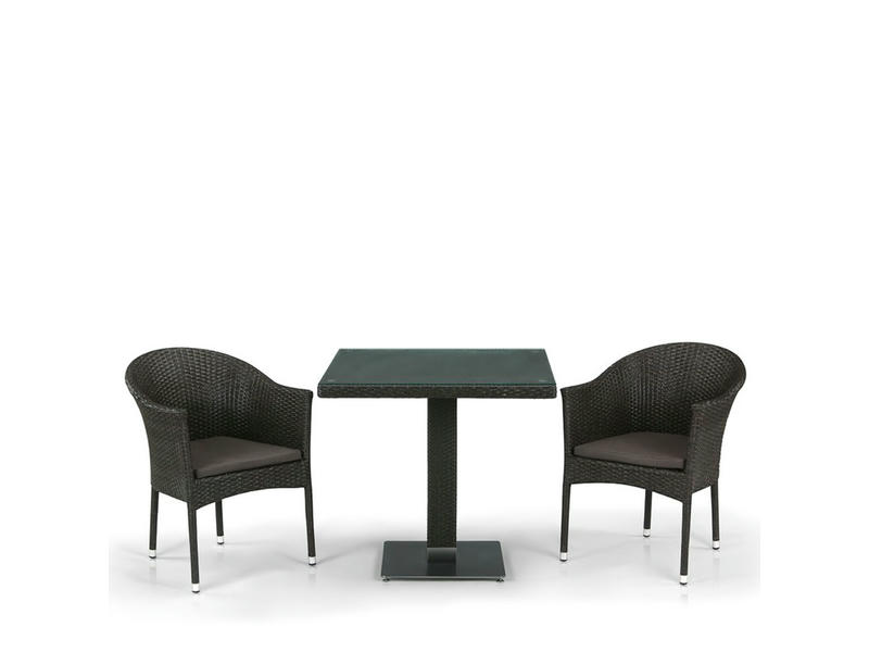 Комплект плетеной мебели из искусственного ротанга T605SWT/Y350B-W53 Brown