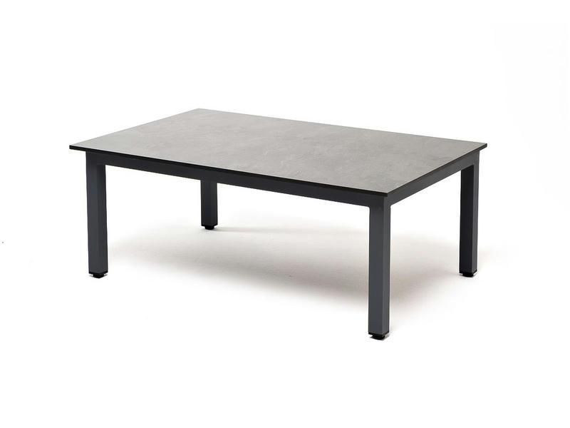 Канны журнальный столик из HPL 95х60, H40, каркас серый (RAL 7024), цвет столешницы серый гранит