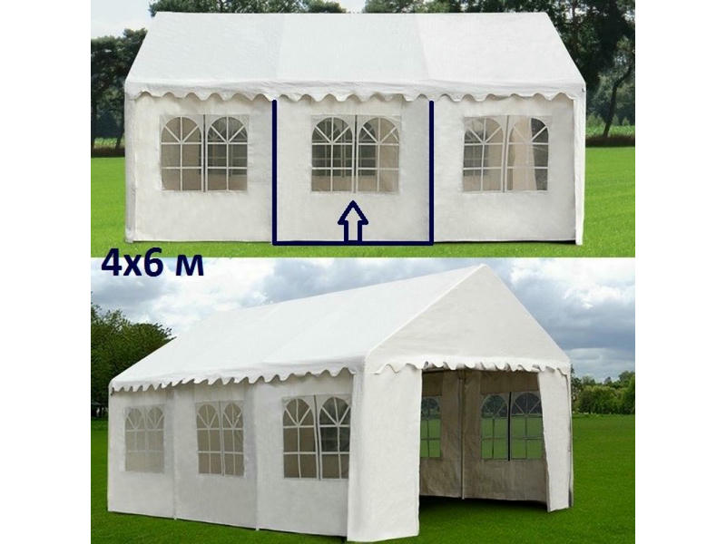 Шатер-павильон AFM-1026W White (4х6)