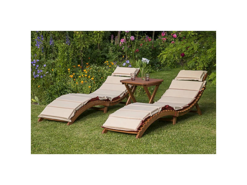 Комплект шезлонги и столик AFM-803A-T133 Beige (2+1)