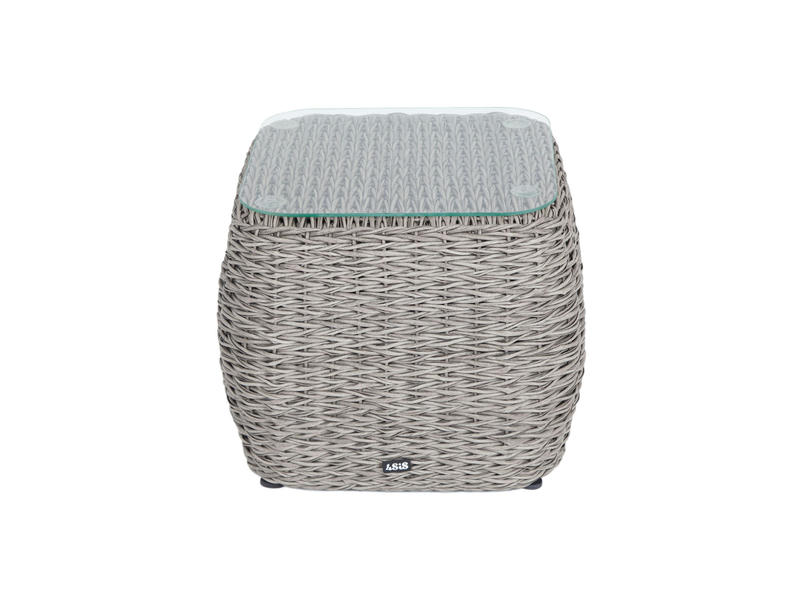 Кальяри кофейный столик из искусственного ротанга (гиацинт), цвет серый