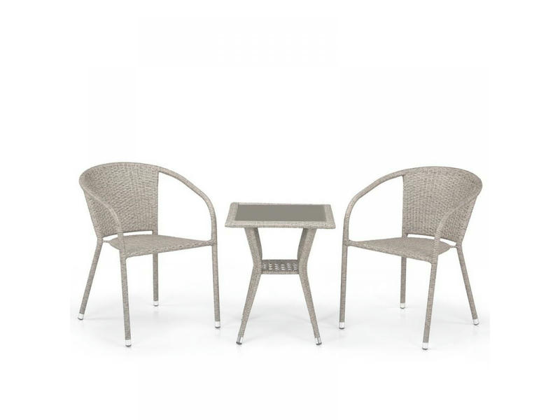 Комплект плетеной мебели T25C/Y137C-W85 Latte (2+1)