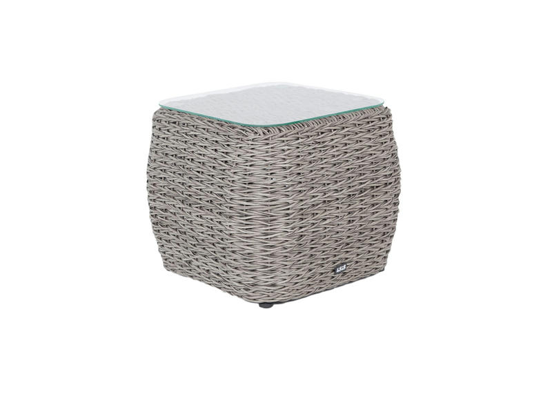 Кальяри кофейный столик из искусственного ротанга (гиацинт), цвет серый