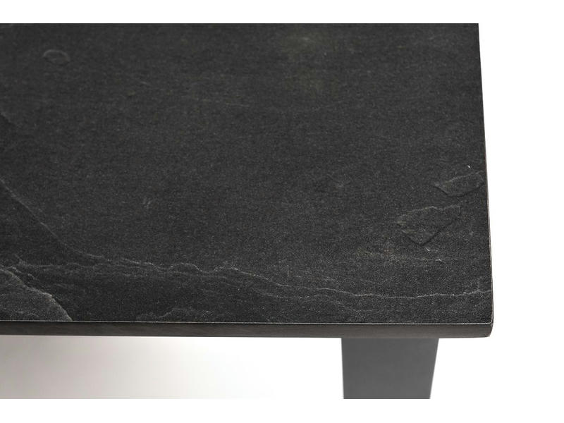 Канны журнальный столик из HPL 95х60, H40, каркас серый (RAL 7024), цвет столешницы серый гранит