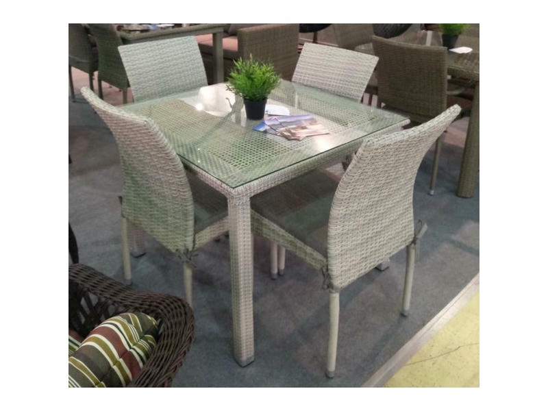 Комплект плетеной мебели T257C/Y380C-W85-90x90 Latte 4PCS