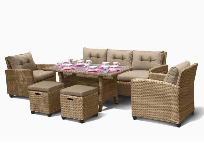 обеденный комплект AFM-310B Beige/Grey - цвет бежевый