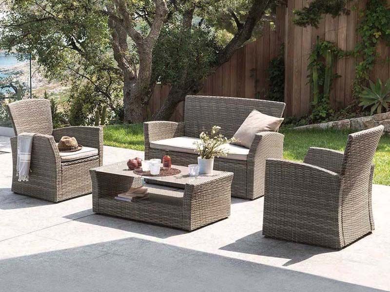 комплект мебели из искусственного ротанга AFM-405G brown - цвет коричневый