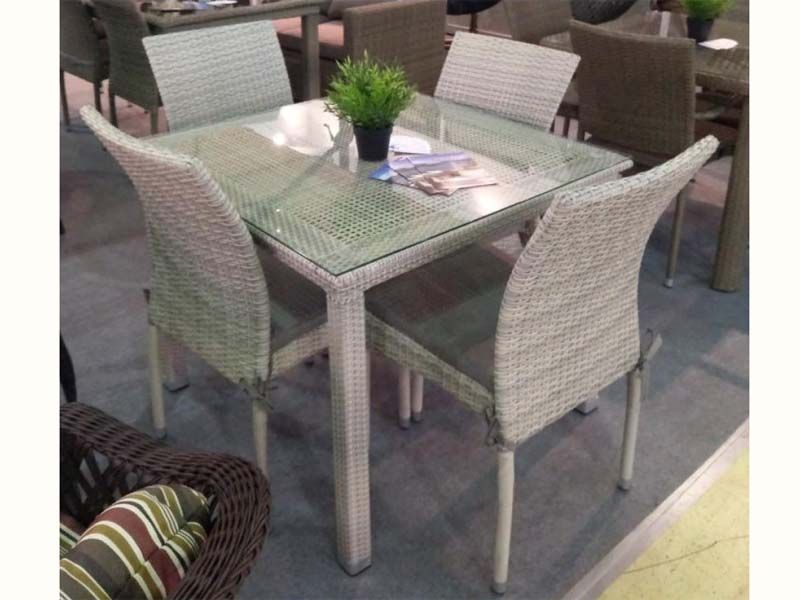 Комплект плетеной мебели T257C/Y380C-W85-90x90 Latte 4PCS