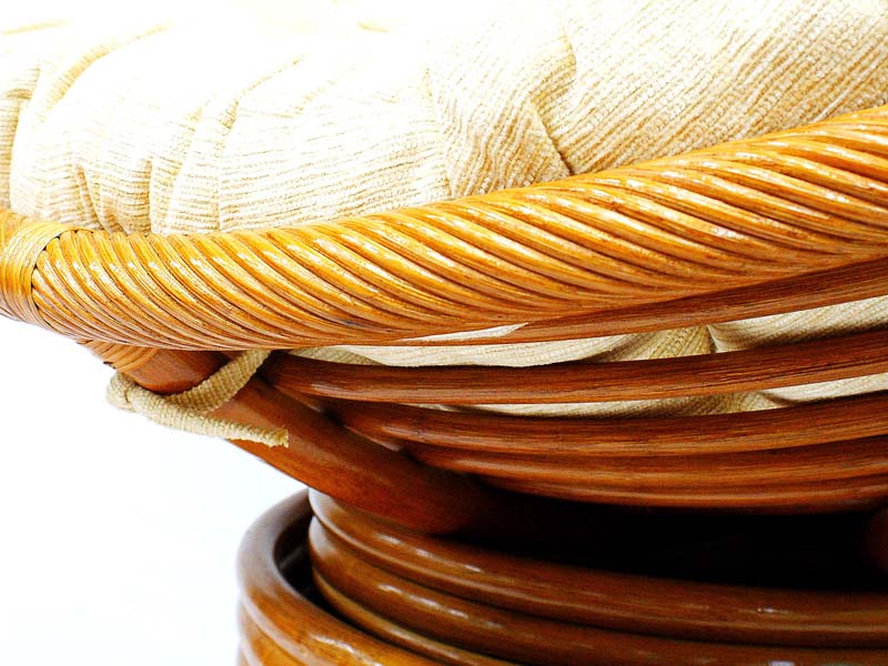 кресло механическое из ротанга 23/01В Папасан Laminated - цвет коньяк