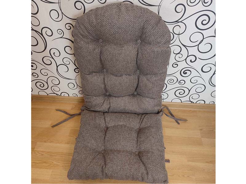 Подушка для кресло-качалки из ротанга 05/17 рогожка коричневая
