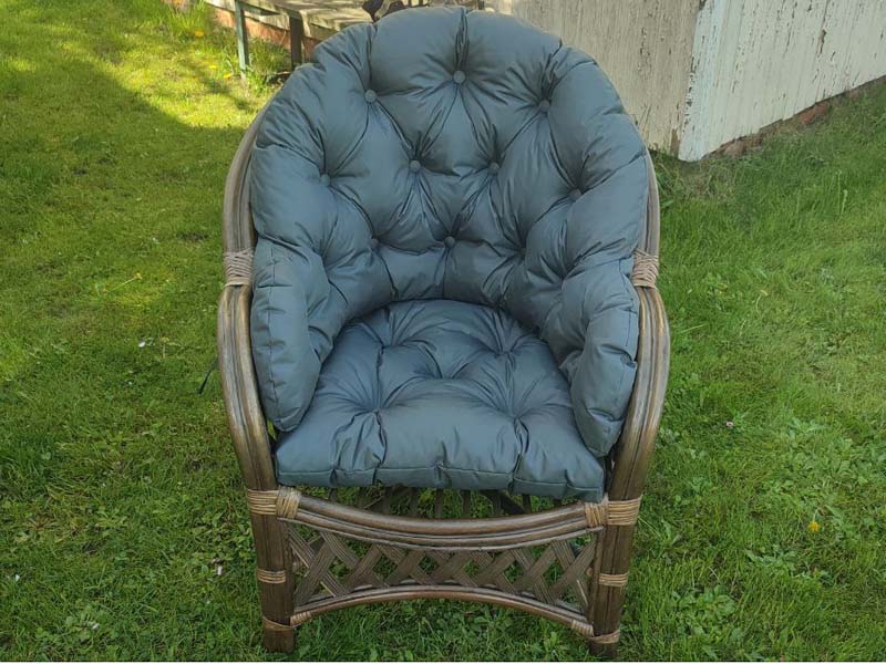 Подушка для кресла из ротанга Рузвельт/Черчилль Oxford 600 Dark grey