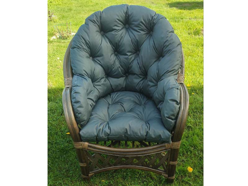 Подушка для кресла из ротанга Рузвельт/Черчилль Oxford 600 Dark grey