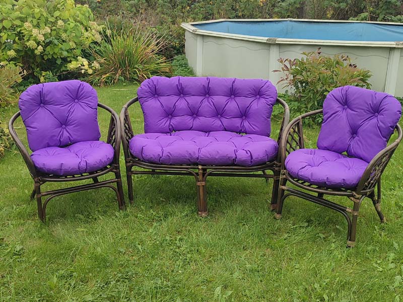 Подушки для мебели из ротанга Багама 01/16 Oxford 600d Purple