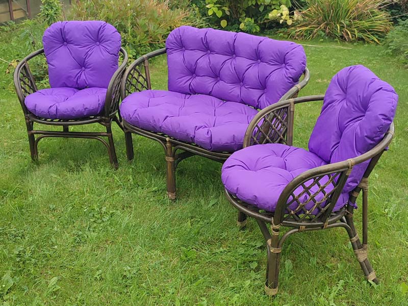 Подушки для мебели из ротанга Багама 01/16 Oxford 600d Purple