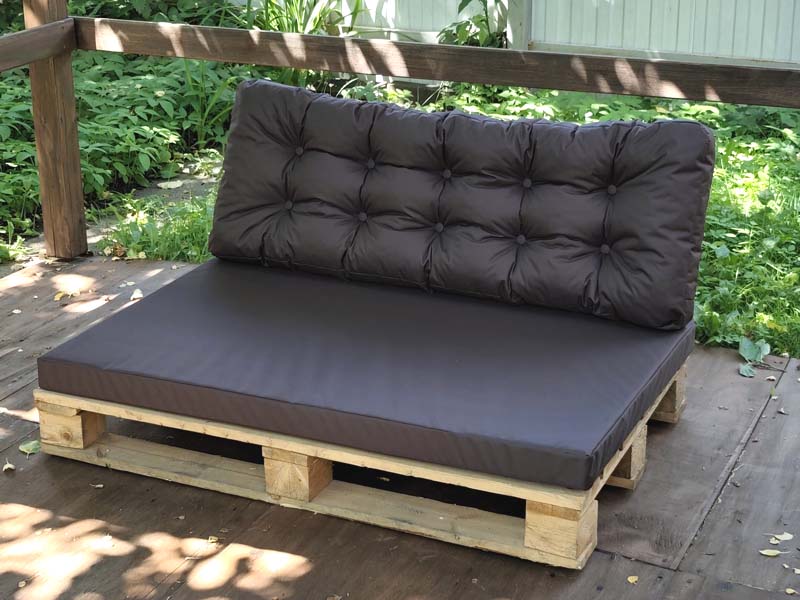 Подушки для садовой мебели из поддонов Oxford 600 Brown