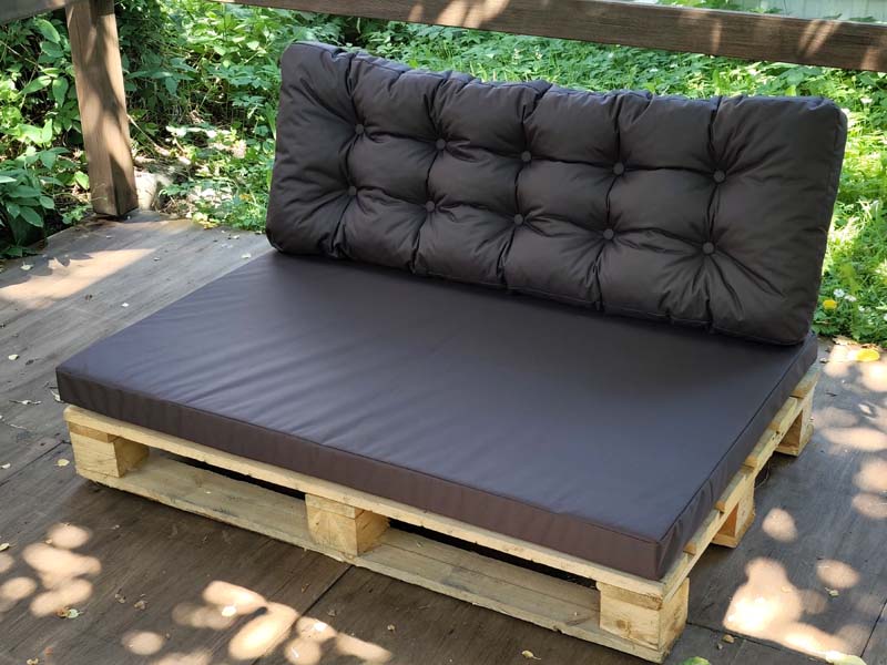 Подушки для садовой мебели из поддонов Oxford 600 Brown