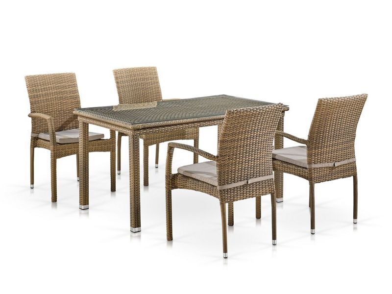 комплект из ротанга T256B/Y379B-W65 Light Brown - цвет светло-коричневый